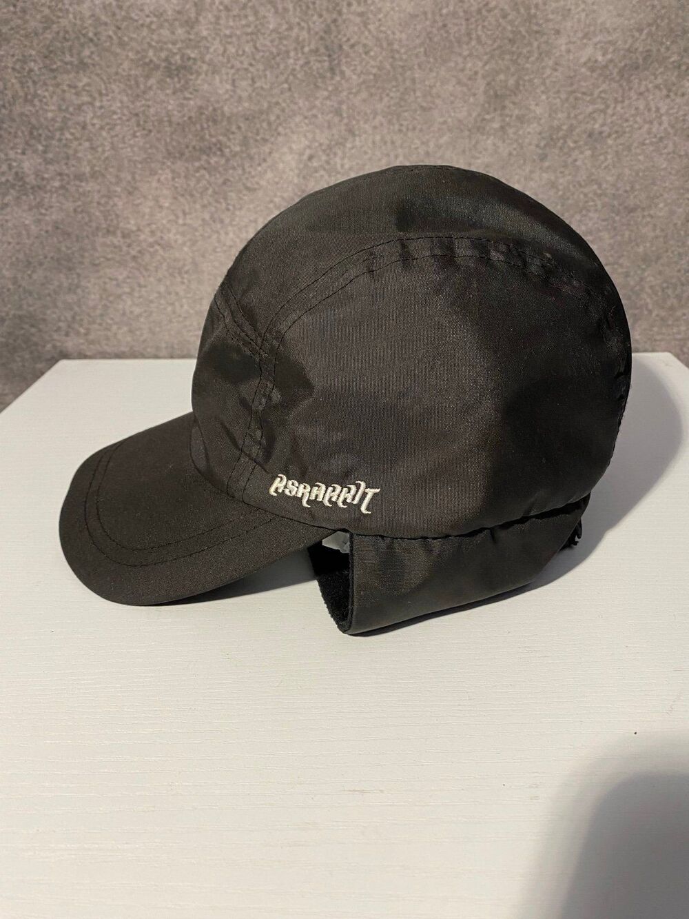 BSRABBIT Seoul Black Technical Winter Hat Cap with Ear Flaps Adjustable